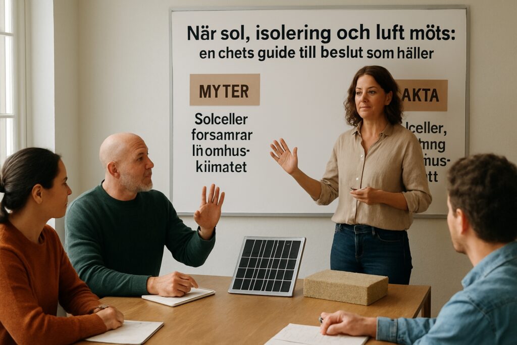 När sol, isolering och luft möts: en chefs guide till beslut som håller