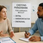 Chefens frågebank för vardagsbeslut: avtal, vårdkontakter och energival